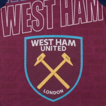 West Ham United dječja pidžama Text claret