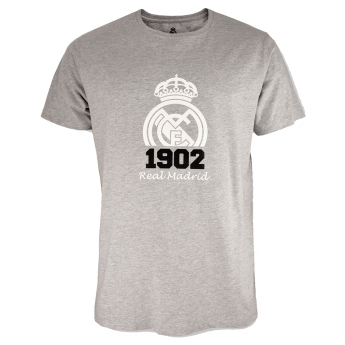 Real Madrid muška majica Crest grey