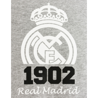 Real Madrid muška majica Crest grey