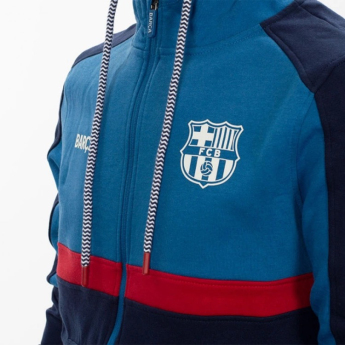 FC Barcelona dječja majica s kapuljačom Zip Oceanic