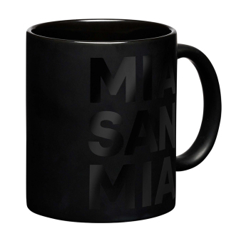 Bayern München šalica black Mia san mia