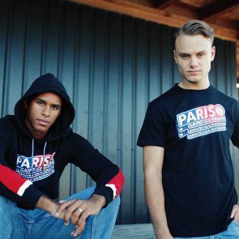 Paris Saint Germain muška majica s kapuljačom Repeat black