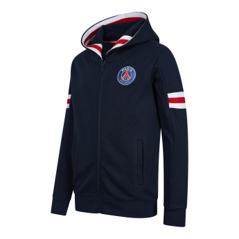 Paris Saint Germain dječja majica s kapuljačom Zip blue