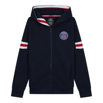 Paris Saint Germain dječja majica s kapuljačom Zip blue