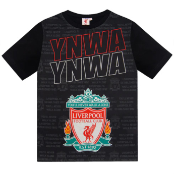 FC Liverpool dječja pidžama Text black
