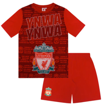 FC Liverpool dječja pidžama Text red