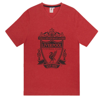 FC Liverpool muška pidžama Short Red Marl
