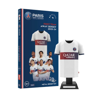 Paris Saint Germain 3D metalni model Away Jersey 2023/24 Kit