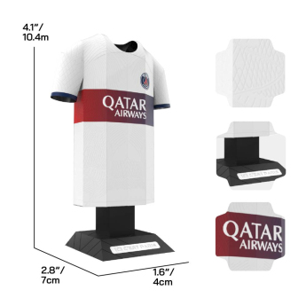 Paris Saint Germain 3D metalni model Away Jersey 2023/24 Kit