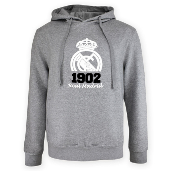 Real Madrid muška majica s kapuljačom No21 Crest grey