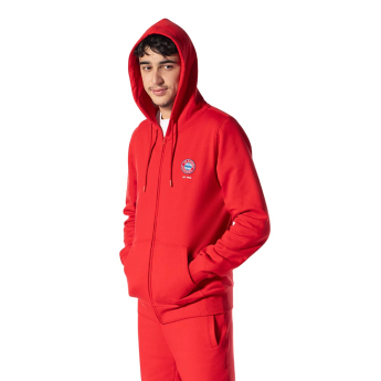 Bayern München muška majica s kapuljačom Hooded Zip red