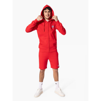 Bayern München muška majica s kapuljačom Hooded Zip red