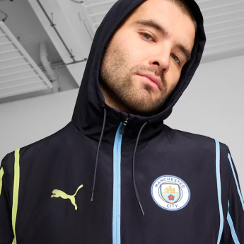 Manchester City muška nogometna jakna Pre-Match navy