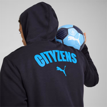 Manchester City muška majica s kapuljačom Casuals navy