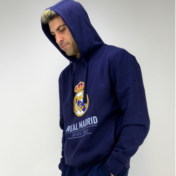 Real Madrid muška majica s kapuljačom No25 Crest navy