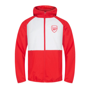 FC Arsenal muška jakna s kapuljačom Shower red white