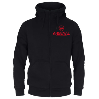 FC Arsenal muška majica s kapuljačom Zip black