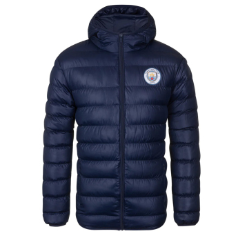 Manchester City muška jakna s kapuljačom Winter navy
