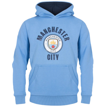 Manchester City dječja majica s kapuljačom Hoody sky