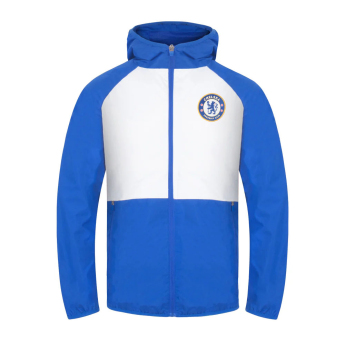 FC Chelsea muška jakna s kapuljačom Shower blue white