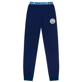 Manchester City muška pidžama Long Stripe