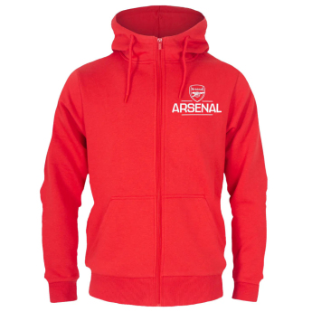 FC Arsenal muška majica s kapuljačom Zip red