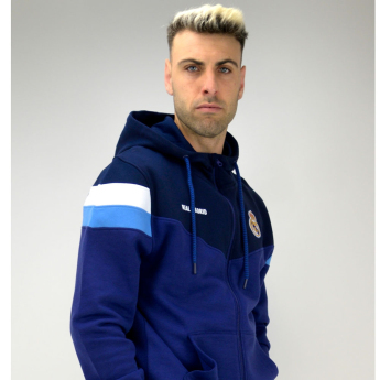 Real Madrid muška majica s kapuljačom No13 Zip navy