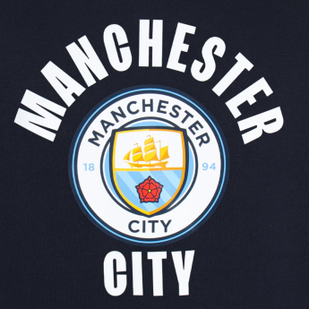 Manchester City dječja majica s kapuljačom Hoody navy