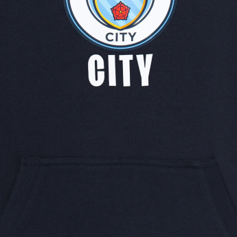Manchester City dječja majica s kapuljačom Hoody navy