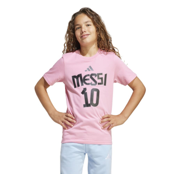 Lionel Messi dječja majica MESSI Name and number pink