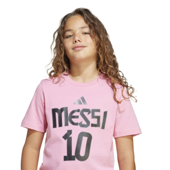 Lionel Messi dječja majica MESSI Name and number pink