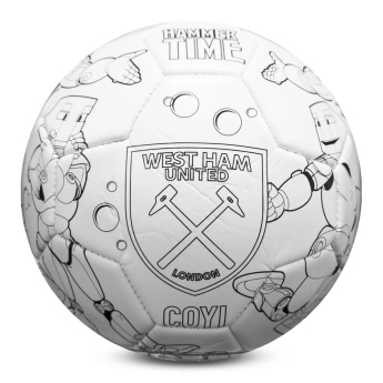West Ham United nogometna lopta Colour - size 2