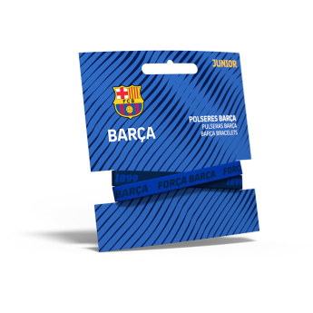 FC Barcelona dječja gumena narukvica Locked blue