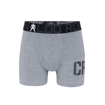Cristiano Ronaldo dječje bokserice 2pack CR7 Bamboo black-grey