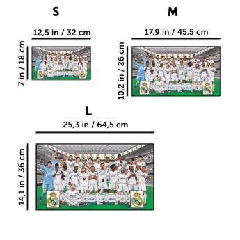 Real Madrid drvene puzzle Team 500 pcs