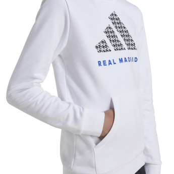 Real Madrid dječja majica s kapuljačom Hoody white