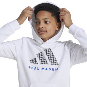 Real Madrid dječja majica s kapuljačom Hoody white