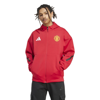 Manchester United muška jakna s kapuljačom Z.N.E. red
