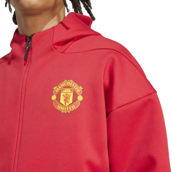 Manchester United muška jakna s kapuljačom Z.N.E. red