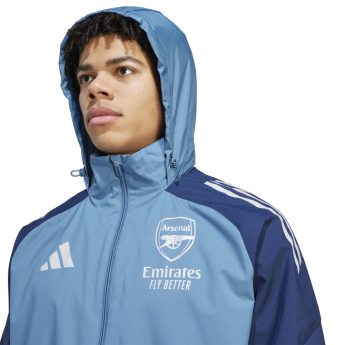 FC Arsenal muška jakna s kapuljačom Allweather blue