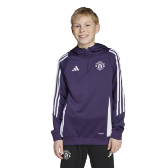 Manchester United dječja majica s kapuljačom Track purple