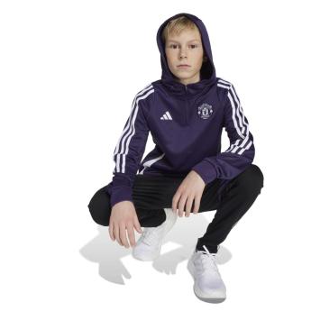 Manchester United dječja majica s kapuljačom Track purple