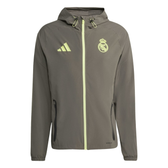 Real Madrid muška jakna s kapuljačom Vis Tech Travel green
