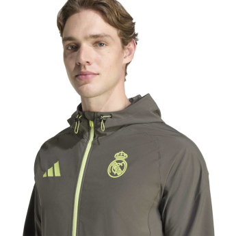 Real Madrid muška jakna s kapuljačom Vis Tech Travel green