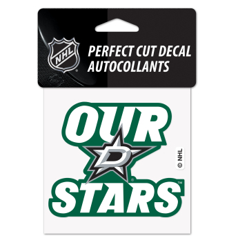 Dallas Stars naljepnica Perfect Cut Decal SLOGAN