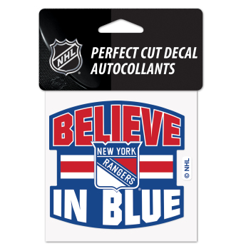 New York Rangers naljepnica Perfect Cut Decal SLOGAN