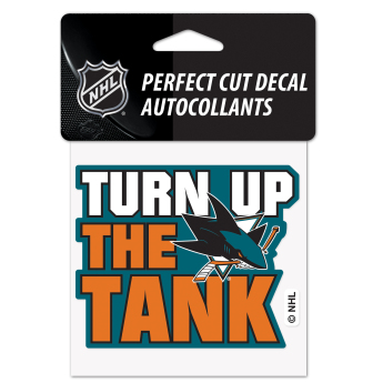 San Jose Sharks naljepnica Perfect Cut Decal SLOGAN