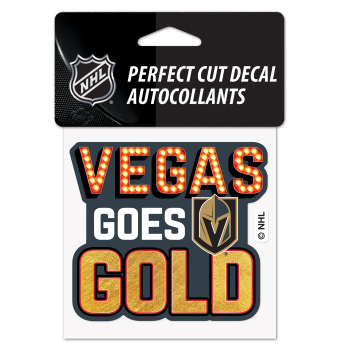 Vegas Golden Knights naljepnica Perfect Cut Decal SLOGAN
