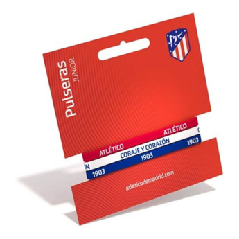 Atletico Madrid dječja gumena narukvica 3pack Tricolor