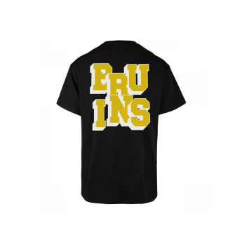 Boston Bruins muška majica 47 Letter Jet Black
